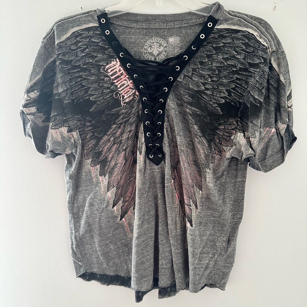 Biker shirt affliction brand